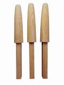 Unfinished Arms set of 3 (Arm peg size 2 x 1-5/8)
