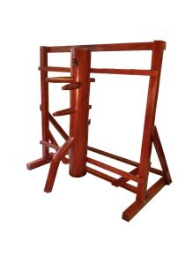 Wing chun dummy with traditional free stand